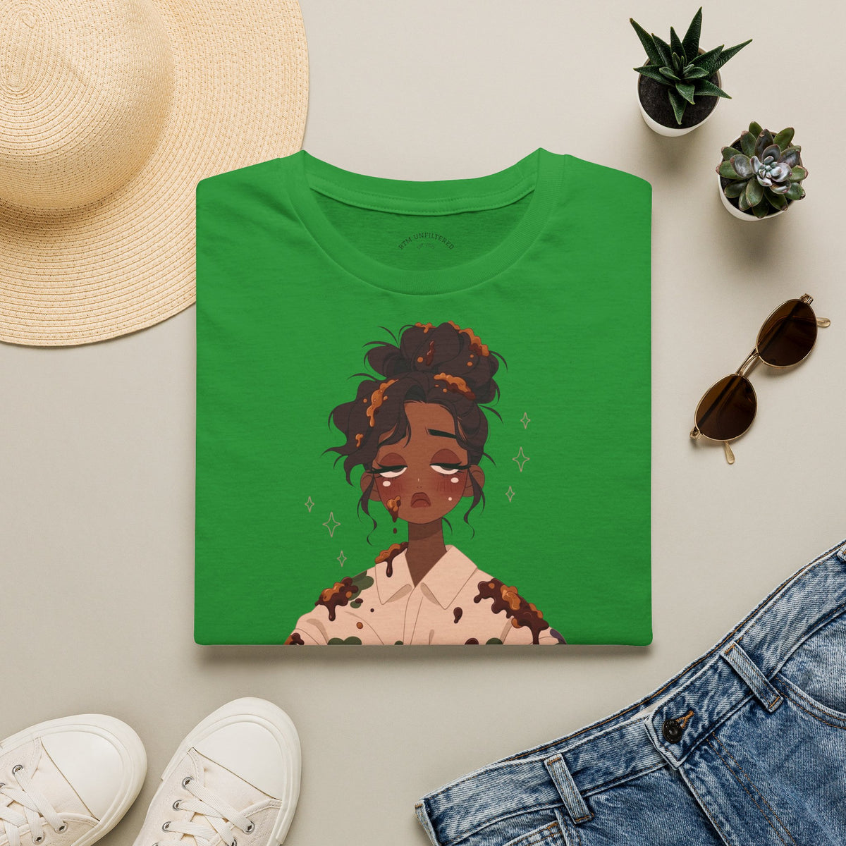 T-Shirt — Woman’s Tired, Her Spirit Loud Graphic Tee