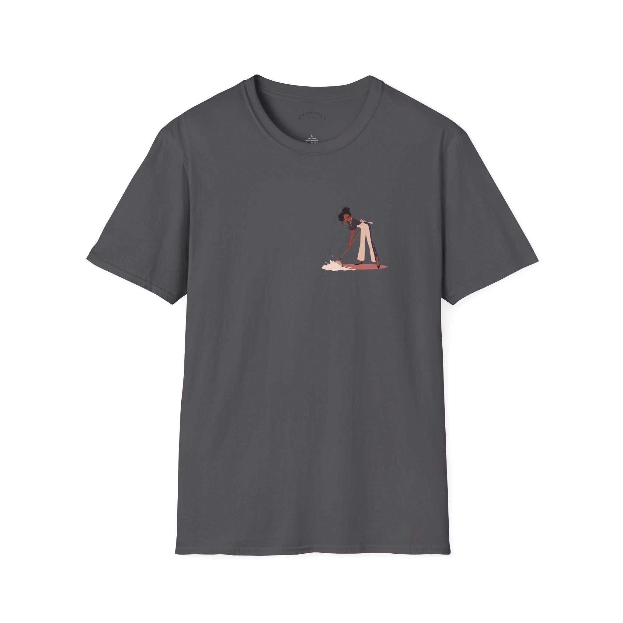 Copy of T-Shirt — Minimalist Woman Cleaning Illustration Tee