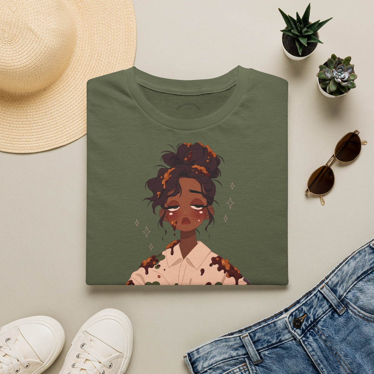 T-Shirt — Woman’s Tired, Her Spirit Loud Graphic Tee