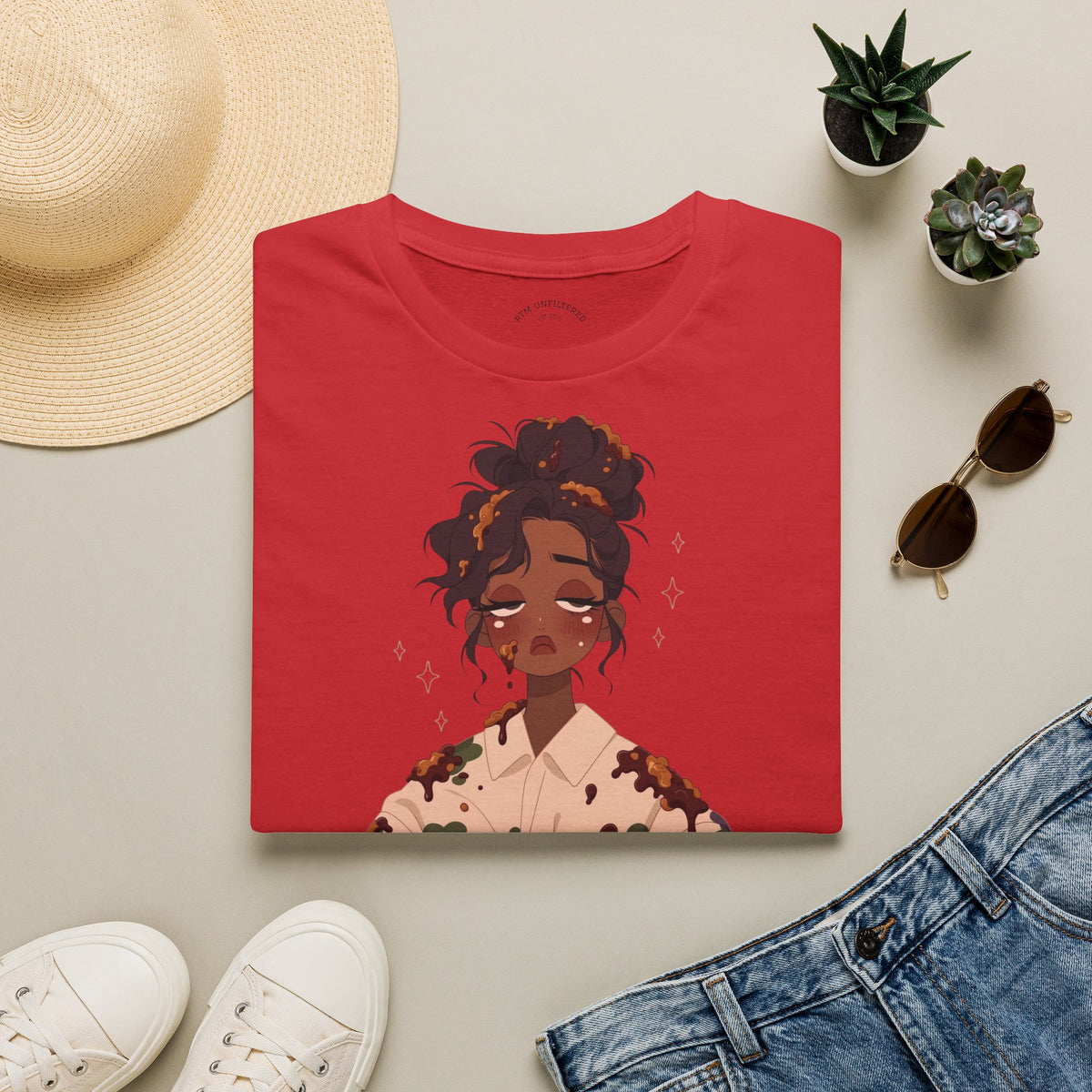 T-Shirt — Woman’s Tired, Her Spirit Loud Graphic Tee
