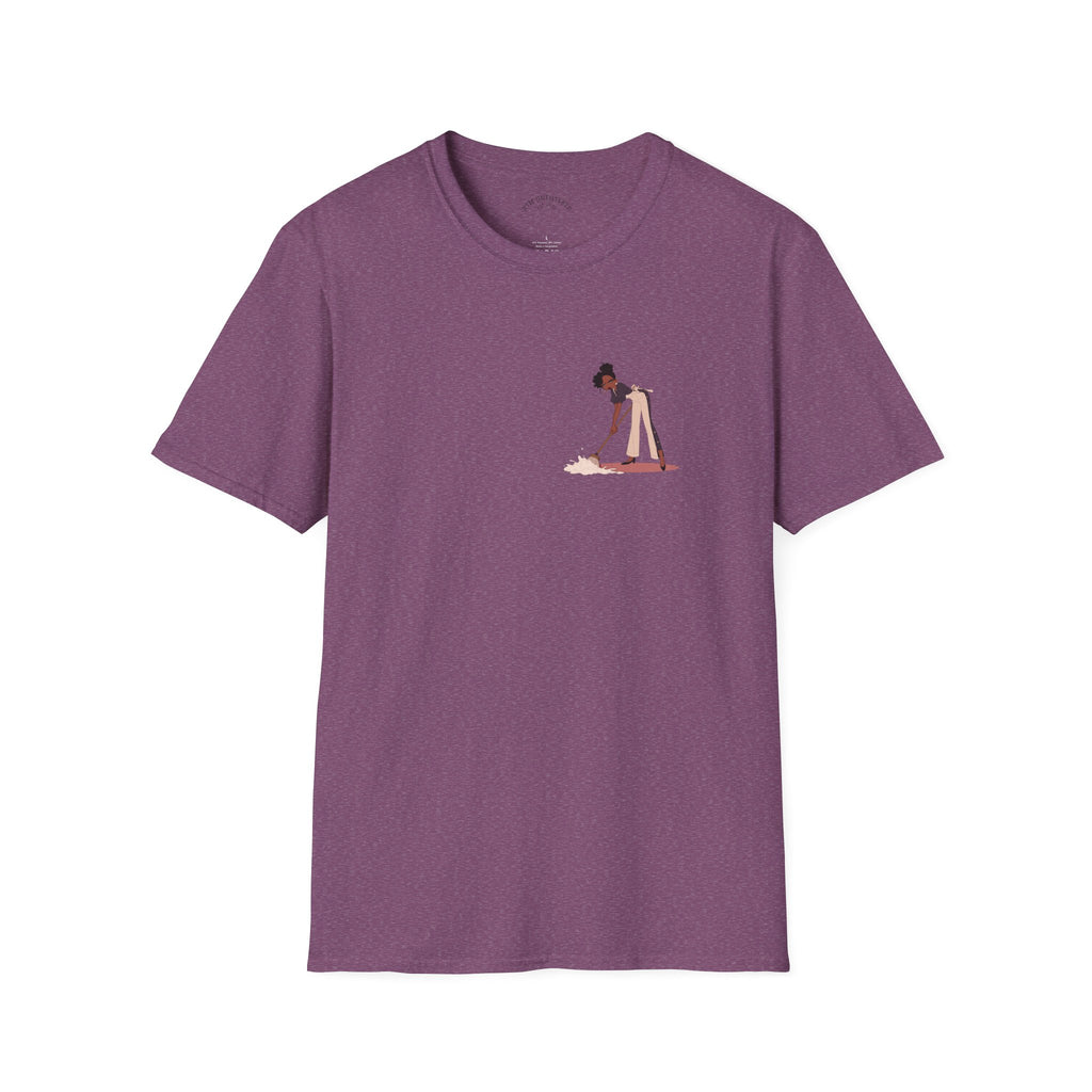 Copy of T-Shirt — Minimalist Woman Cleaning Illustration Tee