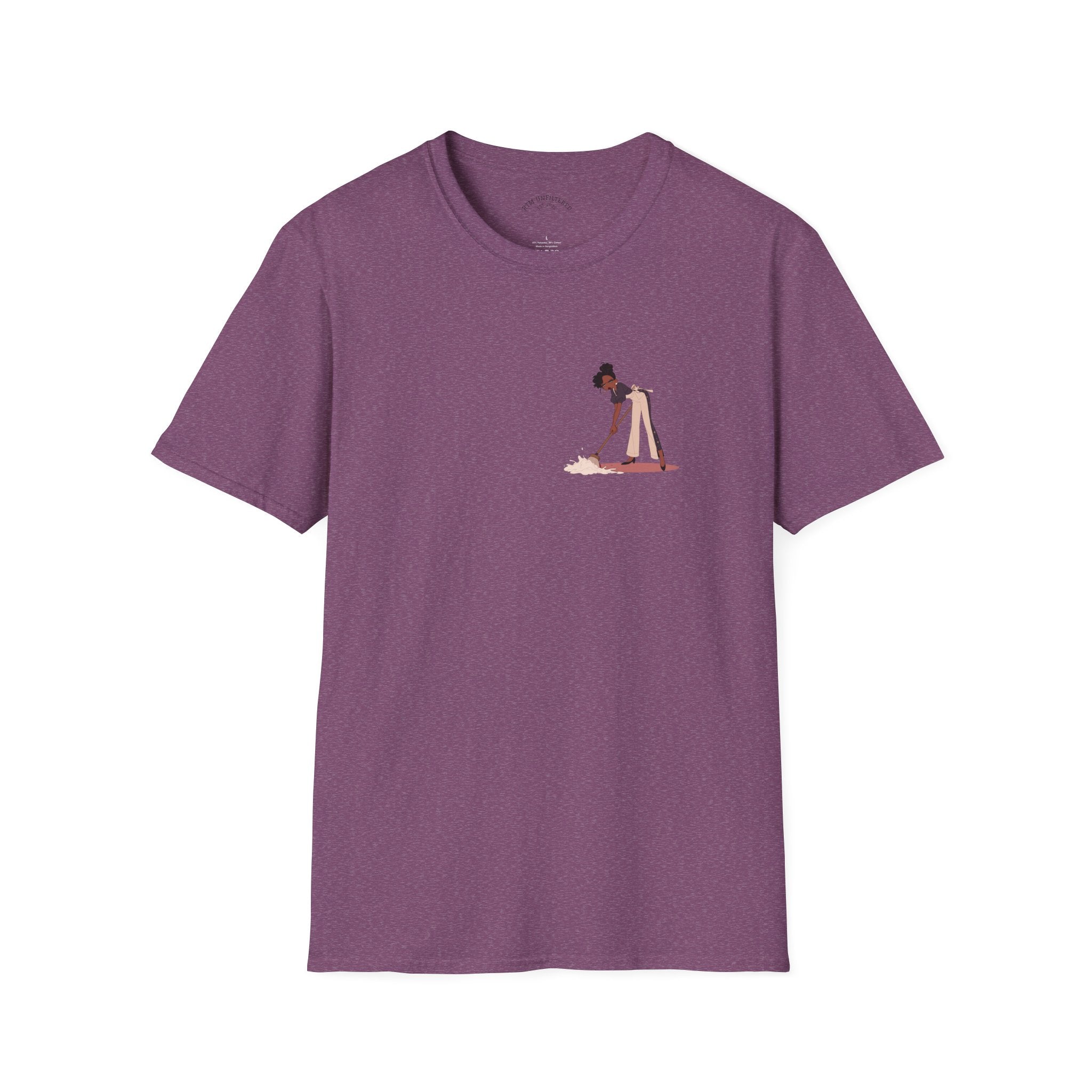 Copy of T-Shirt — Minimalist Woman Cleaning Illustration Tee