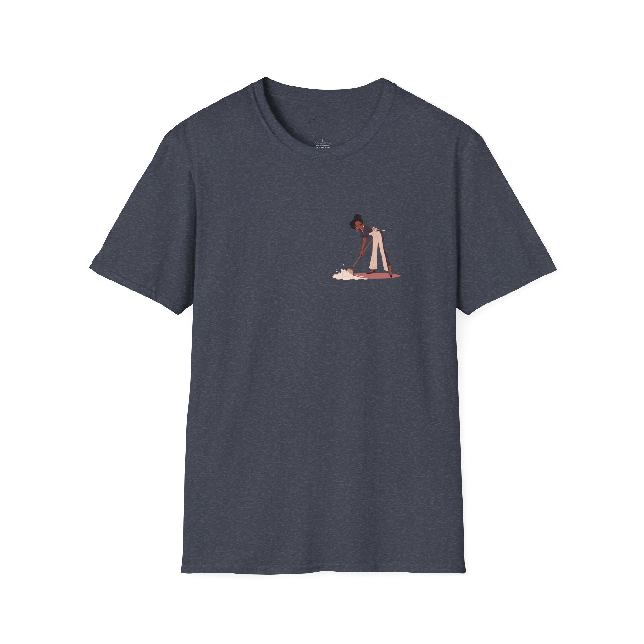 Copy of T-Shirt — Minimalist Woman Cleaning Illustration Tee