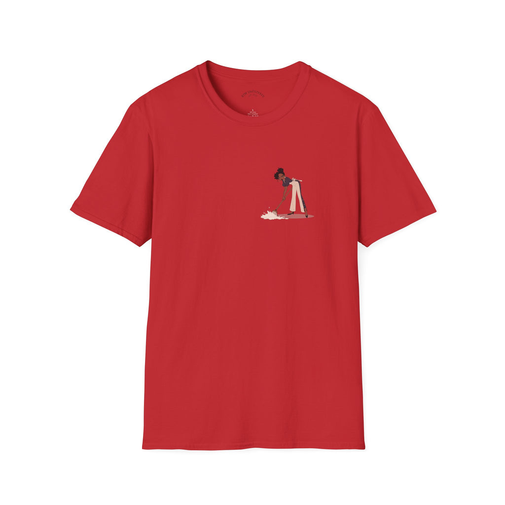Copy of T-Shirt — Minimalist Woman Cleaning Illustration Tee