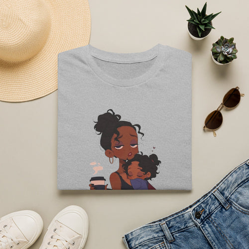 Mom and Child T-Shirt — “Soft Mom Hard Life Still Showin’ Up” Cozy Graphic Tee