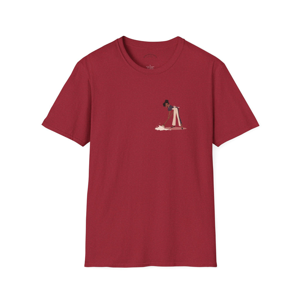 Copy of T-Shirt — Minimalist Woman Cleaning Illustration Tee