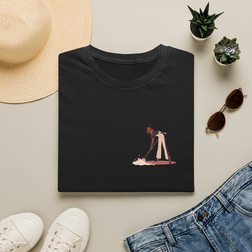 Copy of T-Shirt — Minimalist Woman Cleaning Illustration Tee