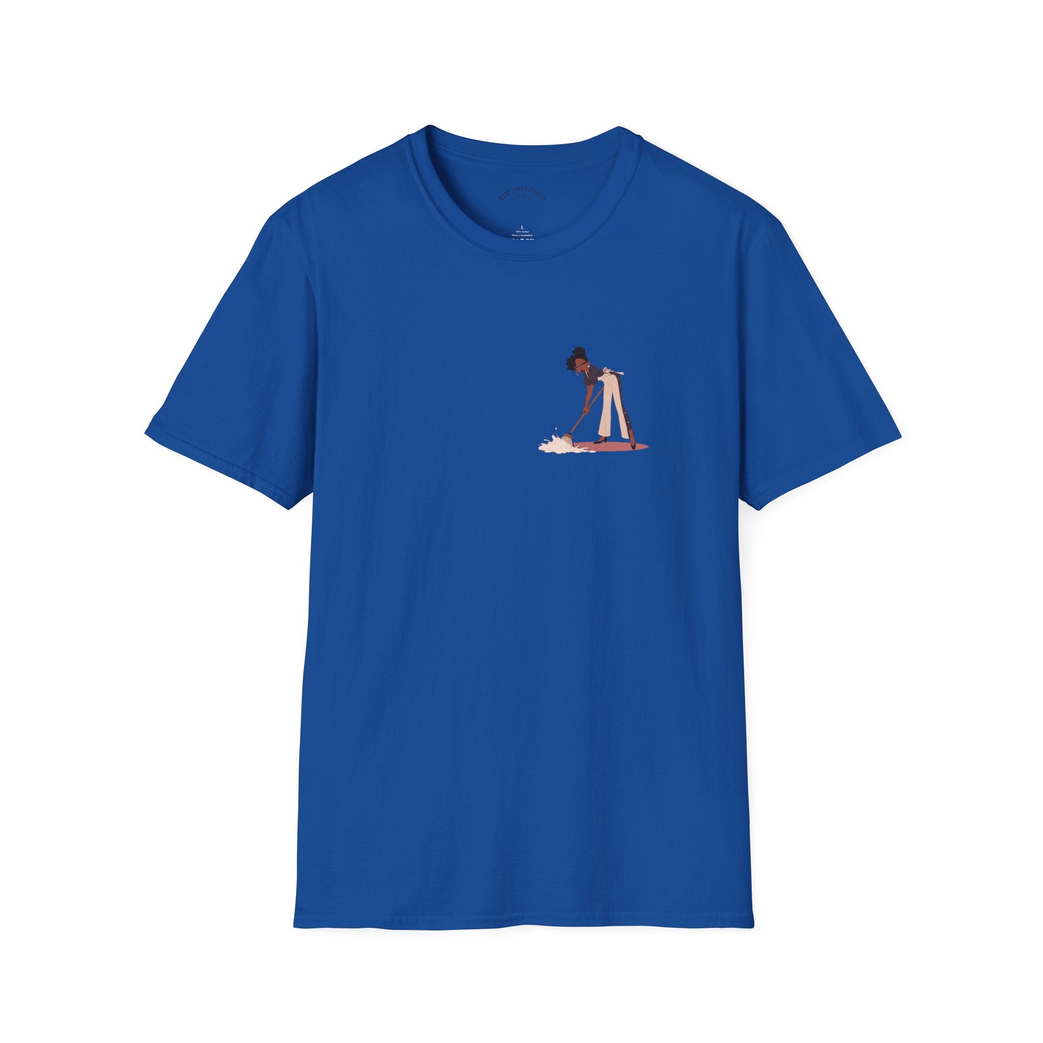 Copy of T-Shirt — Minimalist Woman Cleaning Illustration Tee