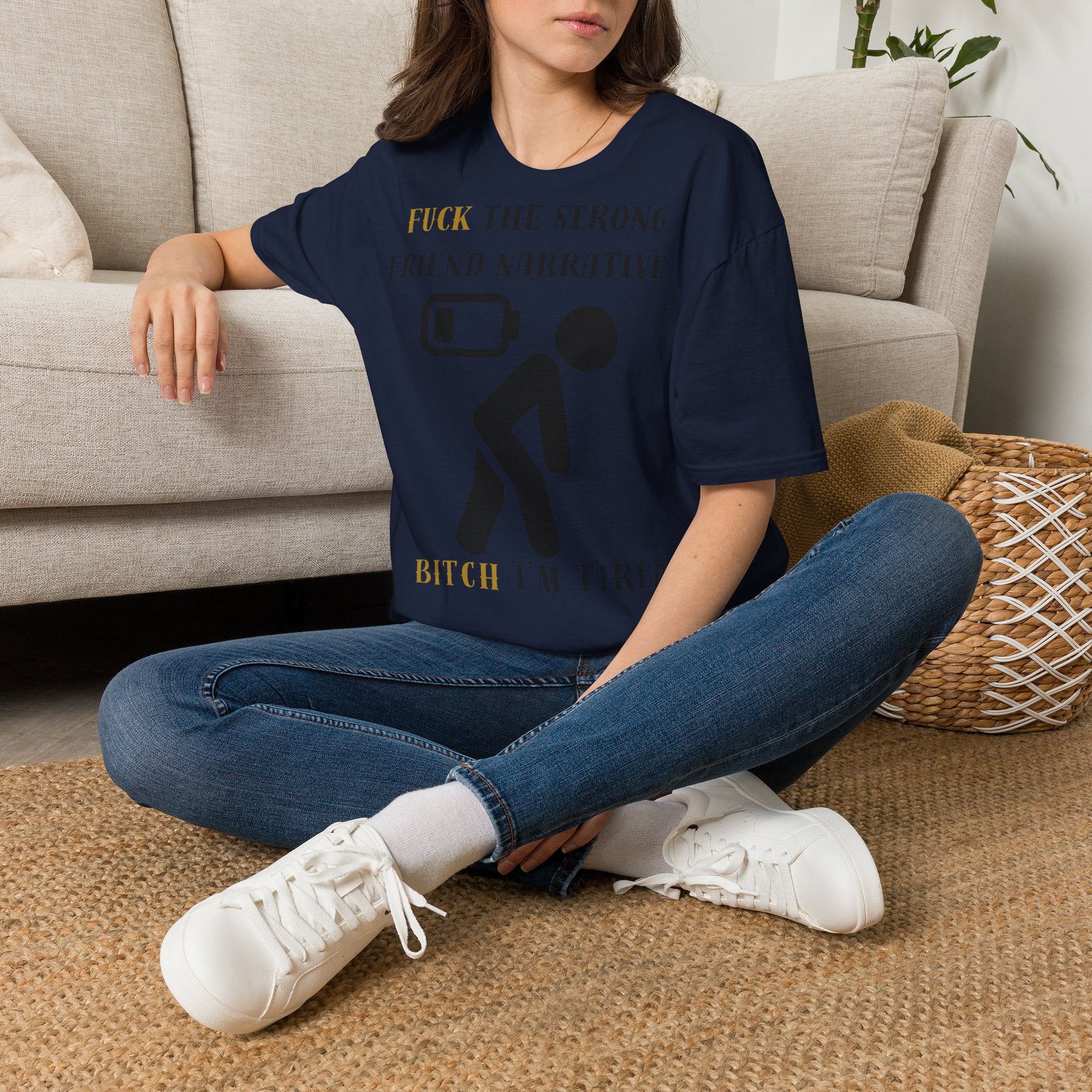 T‑Shirt — “Fuck the Strong Friend Narrative” Funny Chronic Illness / Disabled Awareness Tee