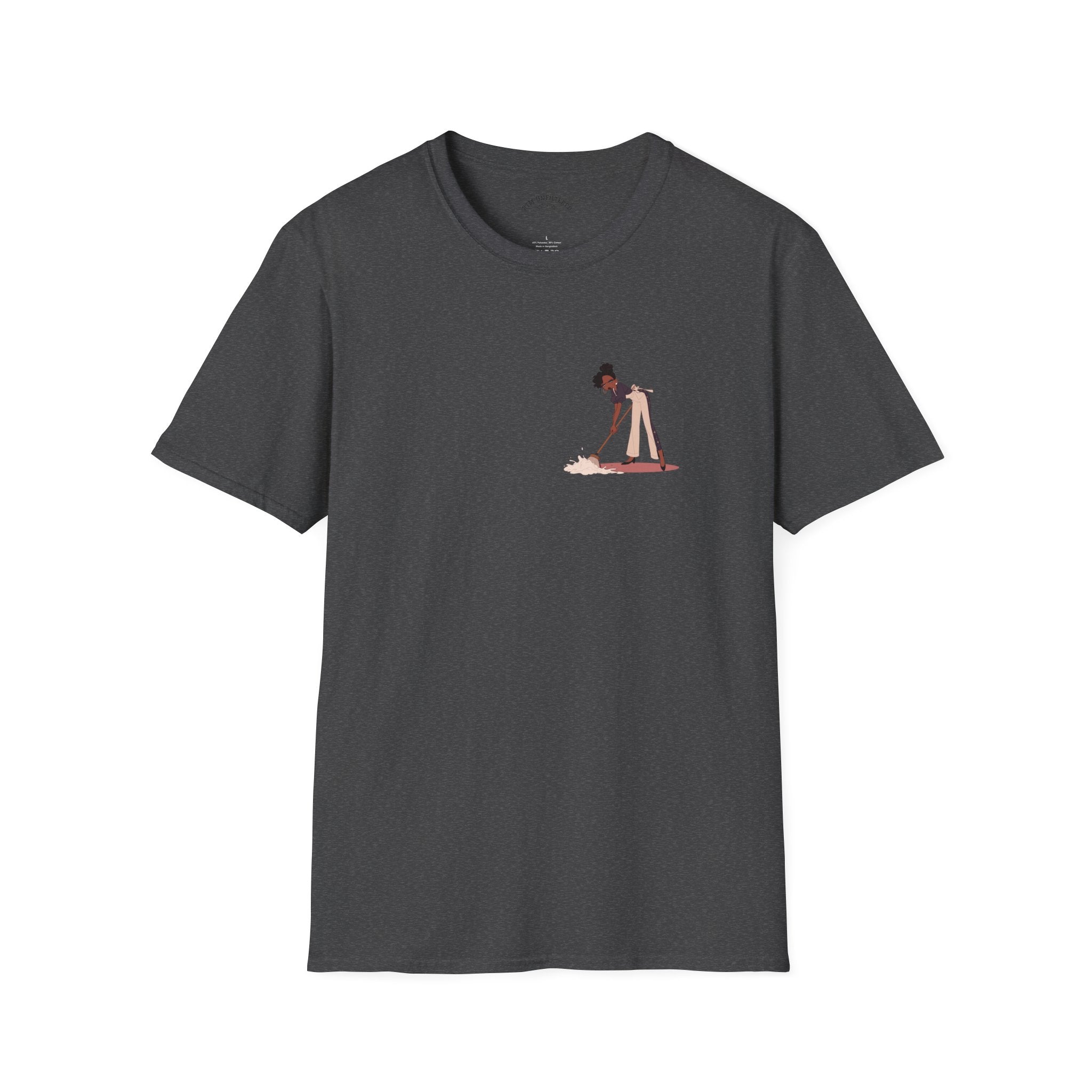 Copy of T-Shirt — Minimalist Woman Cleaning Illustration Tee