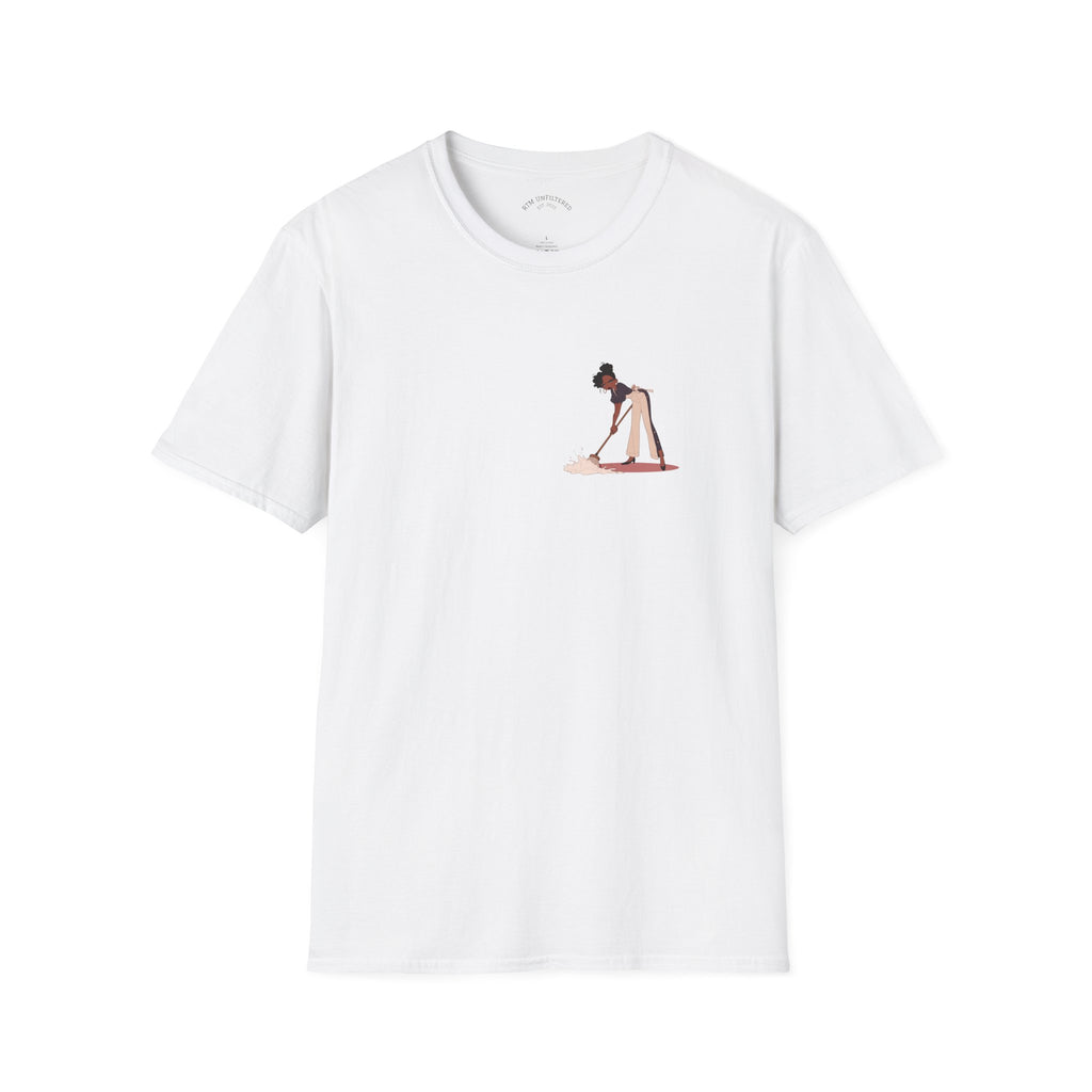 Copy of T-Shirt — Minimalist Woman Cleaning Illustration Tee