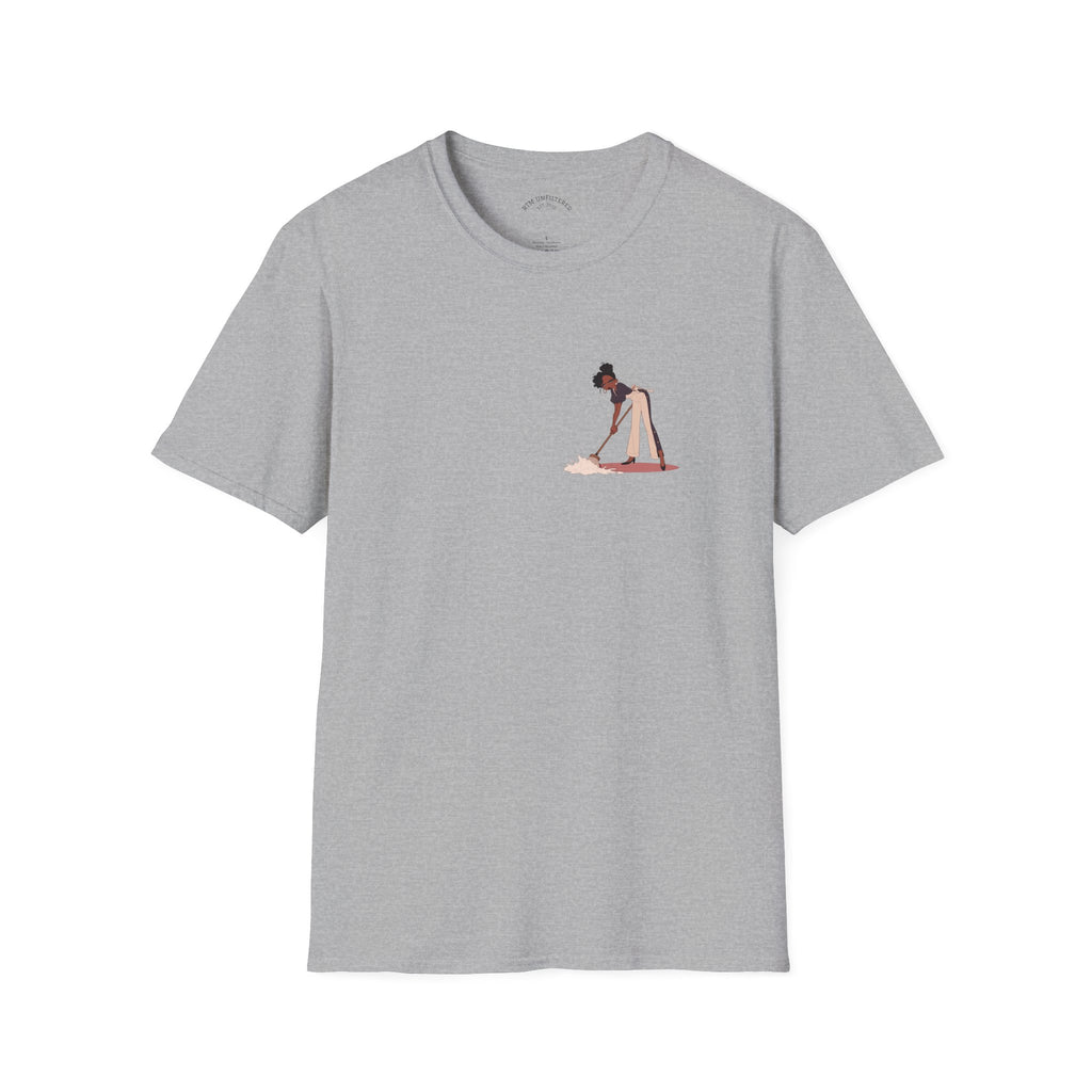 Copy of T-Shirt — Minimalist Woman Cleaning Illustration Tee