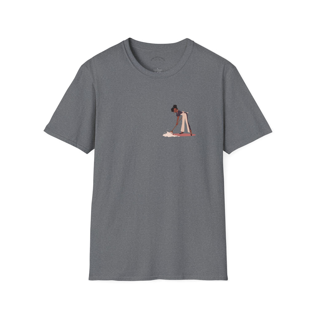Copy of T-Shirt — Minimalist Woman Cleaning Illustration Tee