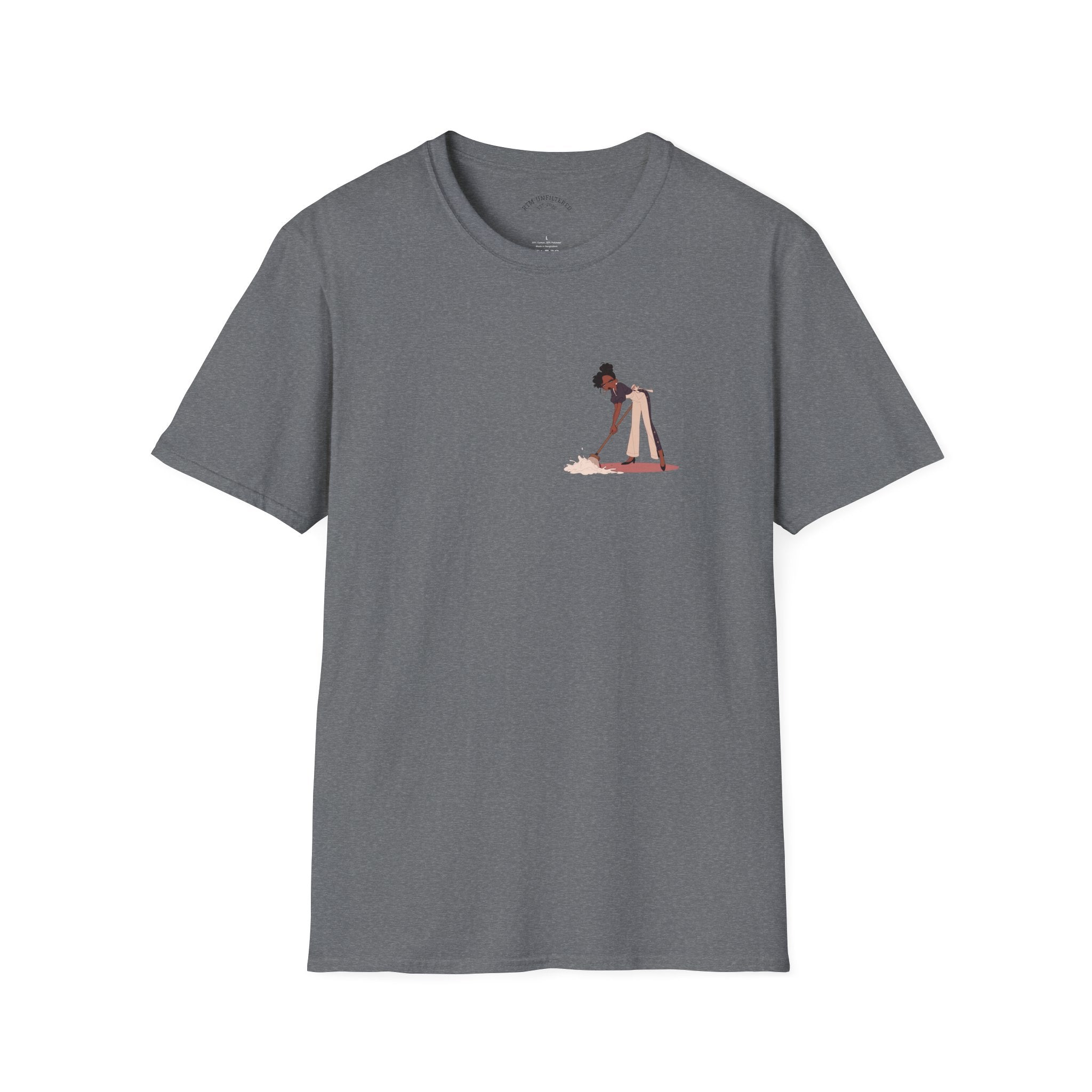 Copy of T-Shirt — Minimalist Woman Cleaning Illustration Tee