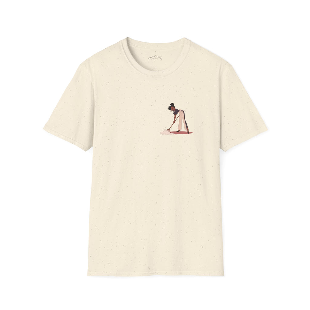 Copy of T-Shirt — Minimalist Woman Cleaning Illustration Tee