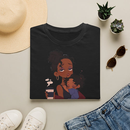 Mom and Child T-Shirt — “Soft Mom Hard Life Still Showin’ Up” Cozy Graphic Tee