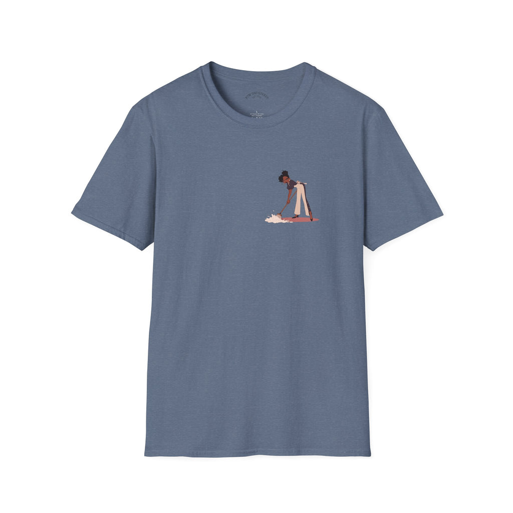 Copy of T-Shirt — Minimalist Woman Cleaning Illustration Tee
