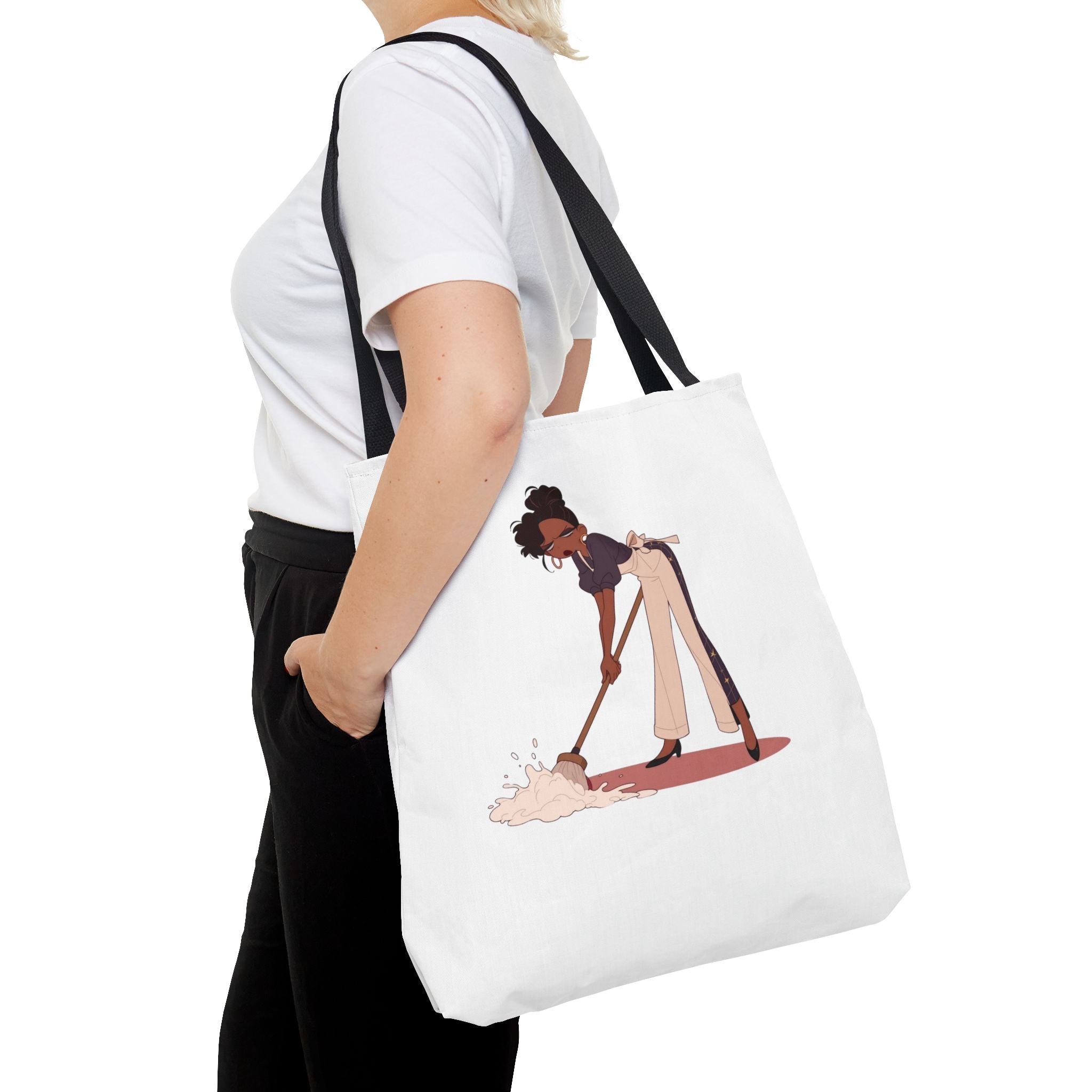 Healing Tote Bag — 'Healing: Not Always Cute But Necessary' Illustration Tote