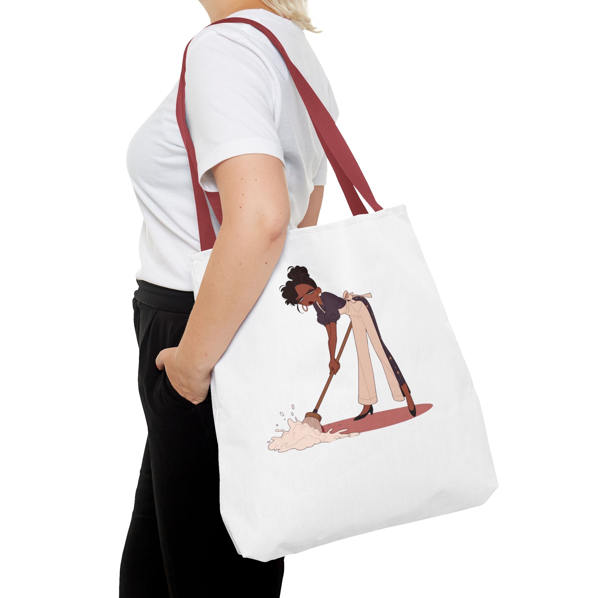 Healing Tote Bag — 'Healing: Not Always Cute But Necessary' Illustration Tote