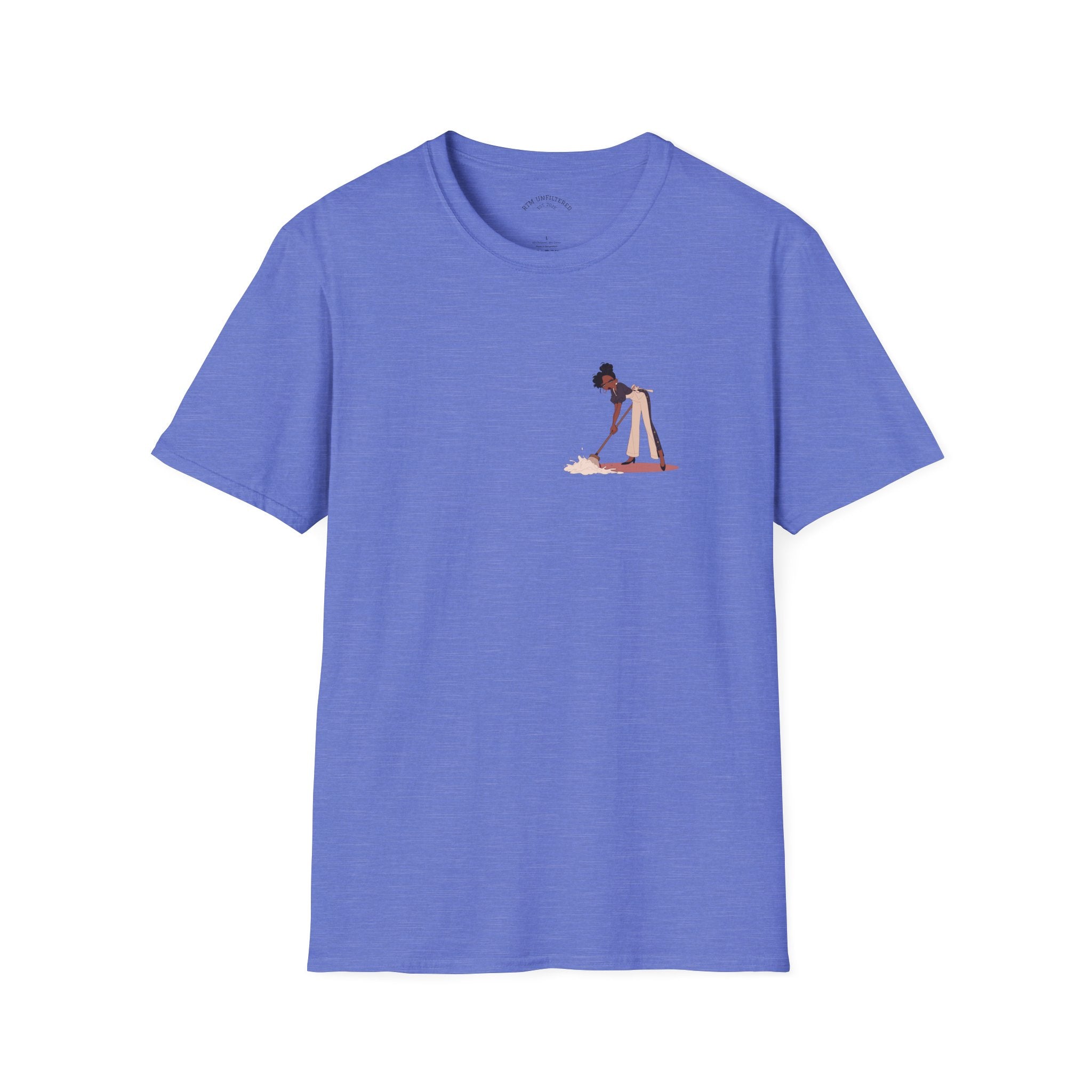 Copy of T-Shirt — Minimalist Woman Cleaning Illustration Tee