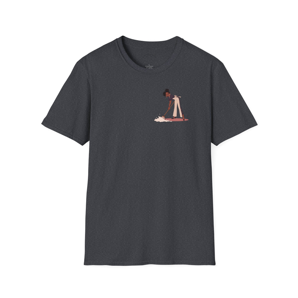 T-Shirt — Minimalist Woman Cleaning Illustration Tee