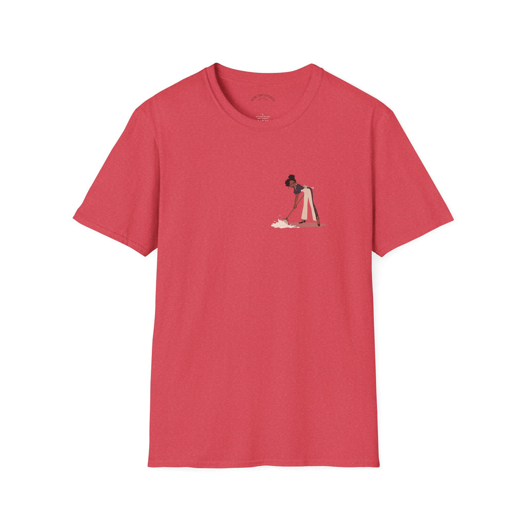 Copy of T-Shirt — Minimalist Woman Cleaning Illustration Tee