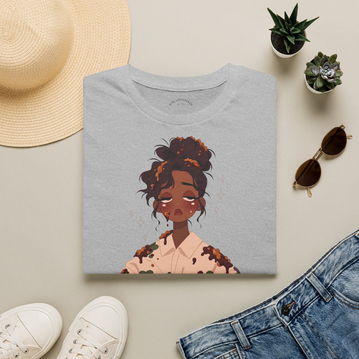 T-Shirt — Woman’s Tired, Her Spirit Loud Graphic Tee